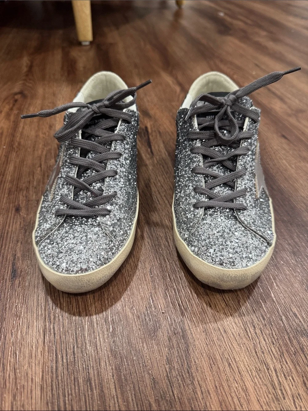 Golden Goose silver metallic